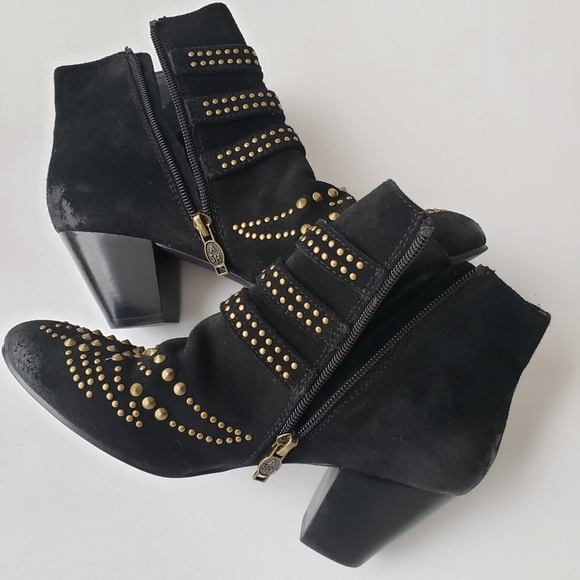 Ash Joyce Suede Studded Booties Size 7 - Picture 8 of 12